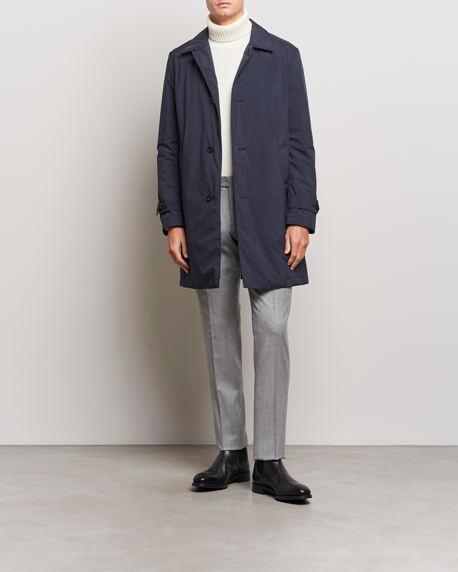 Uomini | Giacche | Lardini | Packable Water Repellent Coat Navy