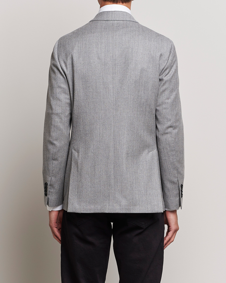 Uomini | Blazers | Lardini | Wool/Cashmerer Flanell Blazer Light Grey