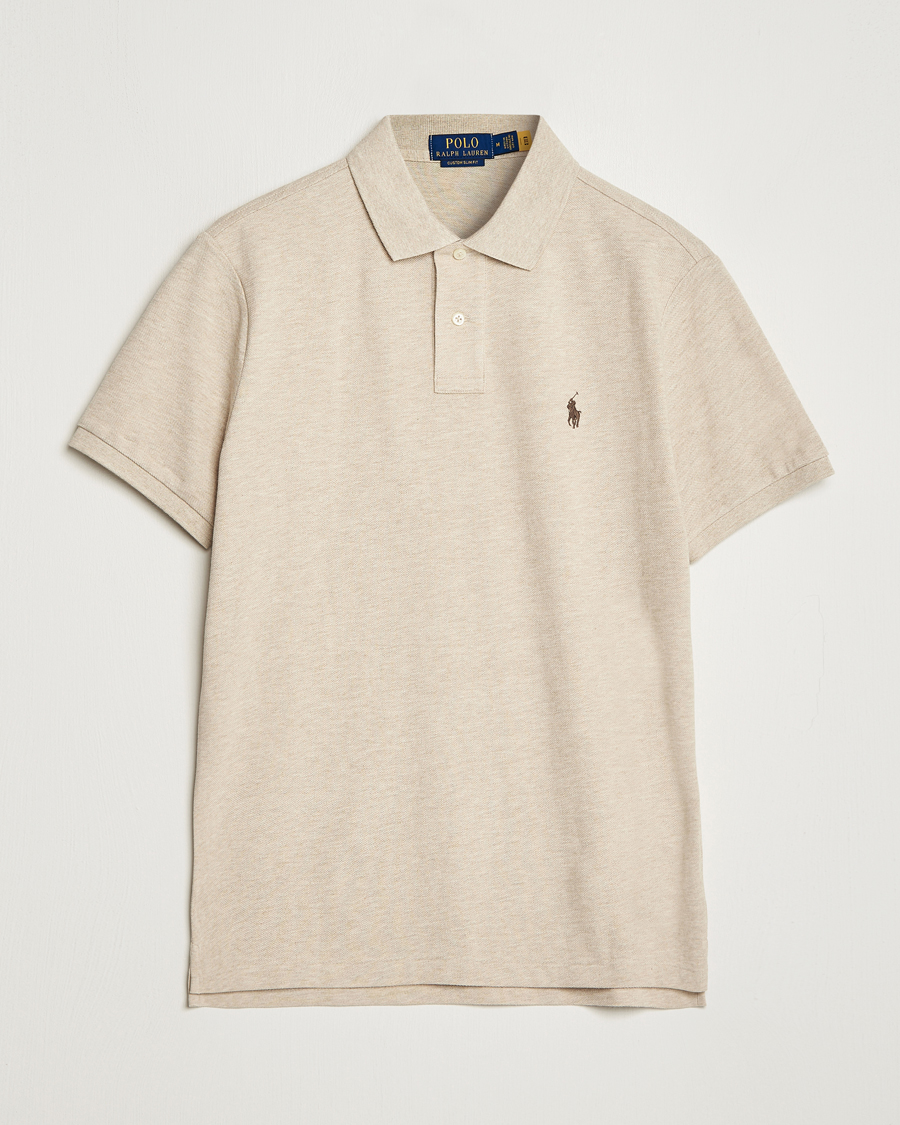 Uomini | Polo | Polo Ralph Lauren | Custom Slim Fit Polo Expedition Dune Heather
