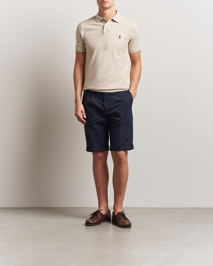 Uomini | Polo | Polo Ralph Lauren | Custom Slim Fit Polo Expedition Dune Heather