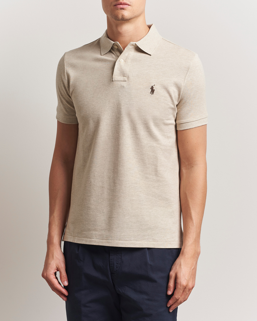 Uomini | Polo | Polo Ralph Lauren | Custom Slim Fit Polo Expedition Dune Heather