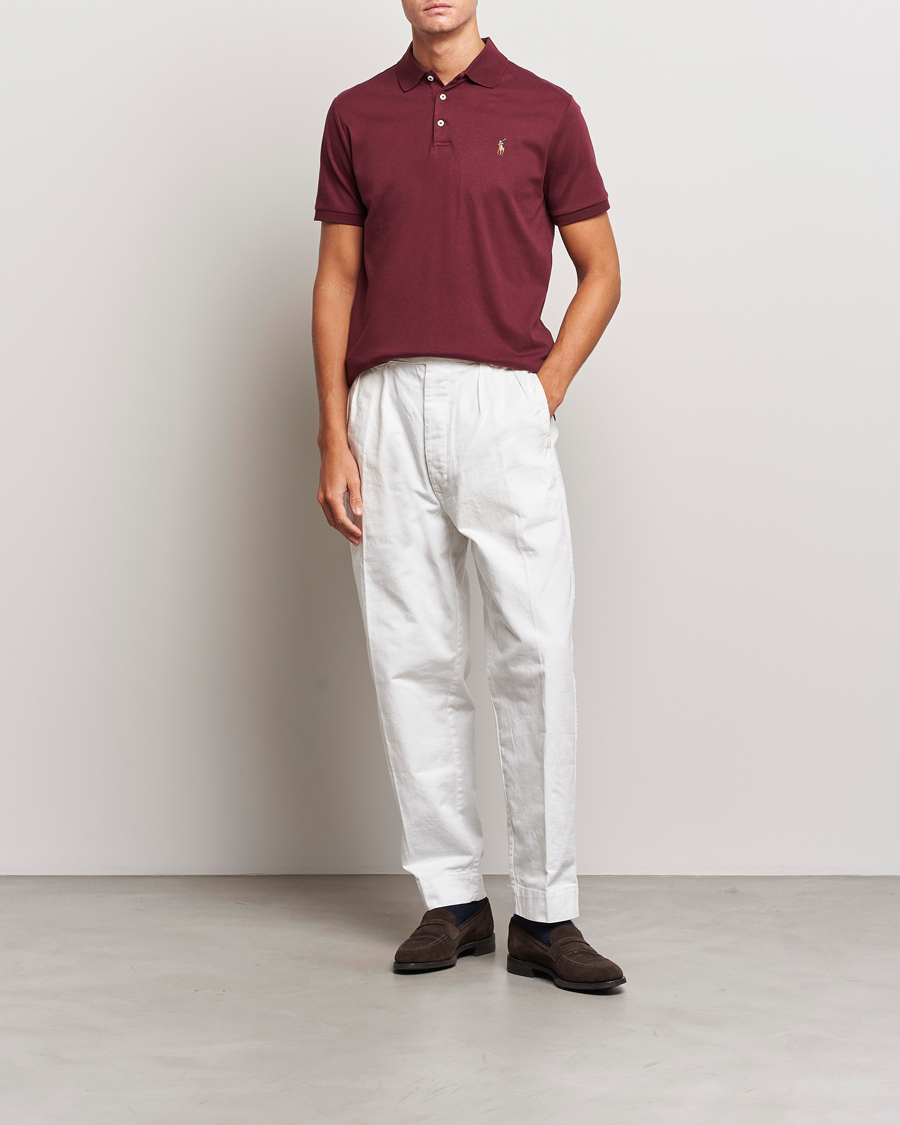 Uomini | Polo | Polo Ralph Lauren | Luxury Pima Cotton Polo Harvard Wine