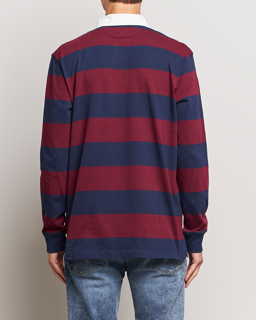 Uomini | Maglieria | Polo Ralph Lauren | Jersey Striped Rugger Navy/Wine