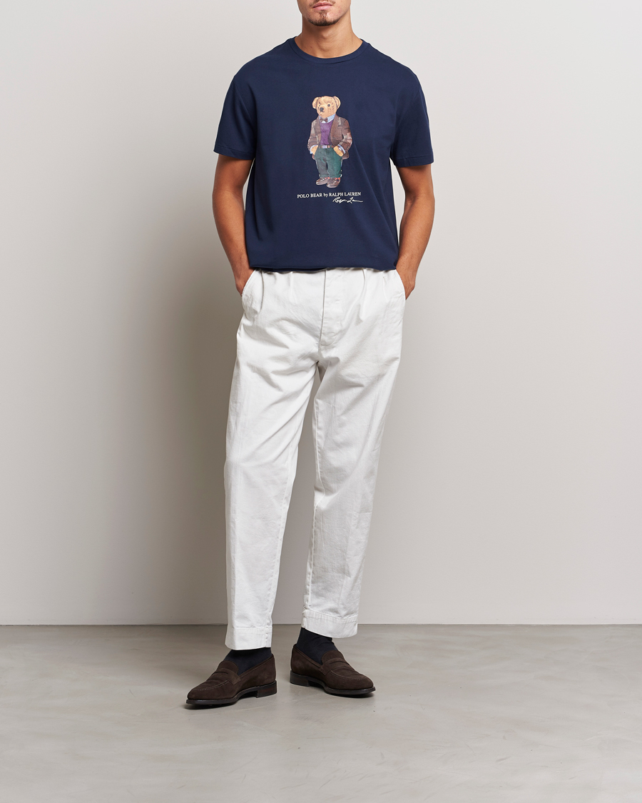 Uomini | T-shirt | Polo Ralph Lauren | Printed Heritage Bear T-Shirt Cruise Navy