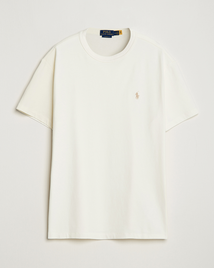 Uomini | T-shirt | Polo Ralph Lauren | Loopback Crew Neck T-Shirt Clubhouse Cream