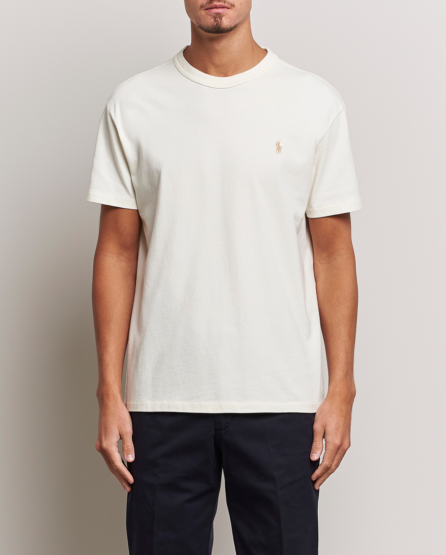 Uomini | T-shirt | Polo Ralph Lauren | Loopback Crew Neck T-Shirt Clubhouse Cream