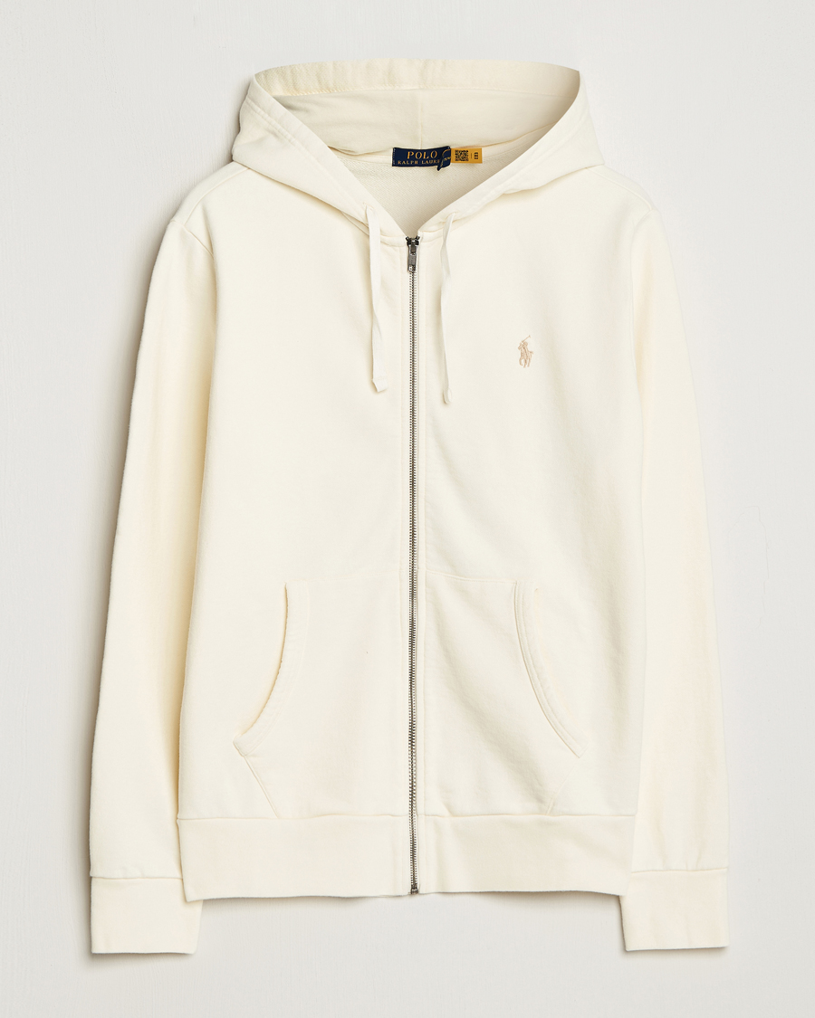 Uomini | Maglieria | Polo Ralph Lauren | Loopback Terry Full-Zip Hoodie Clubhouse Cream