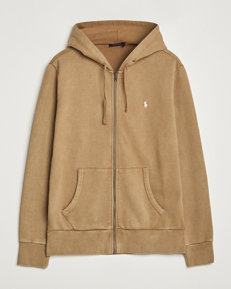Uomini | Maglieria | Polo Ralph Lauren | Loopback Full Zip Hoodie Rustic Tan