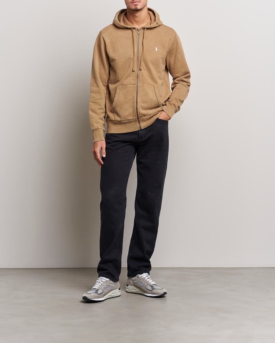 Uomini | Maglieria | Polo Ralph Lauren | Loopback Full Zip Hoodie Rustic Tan