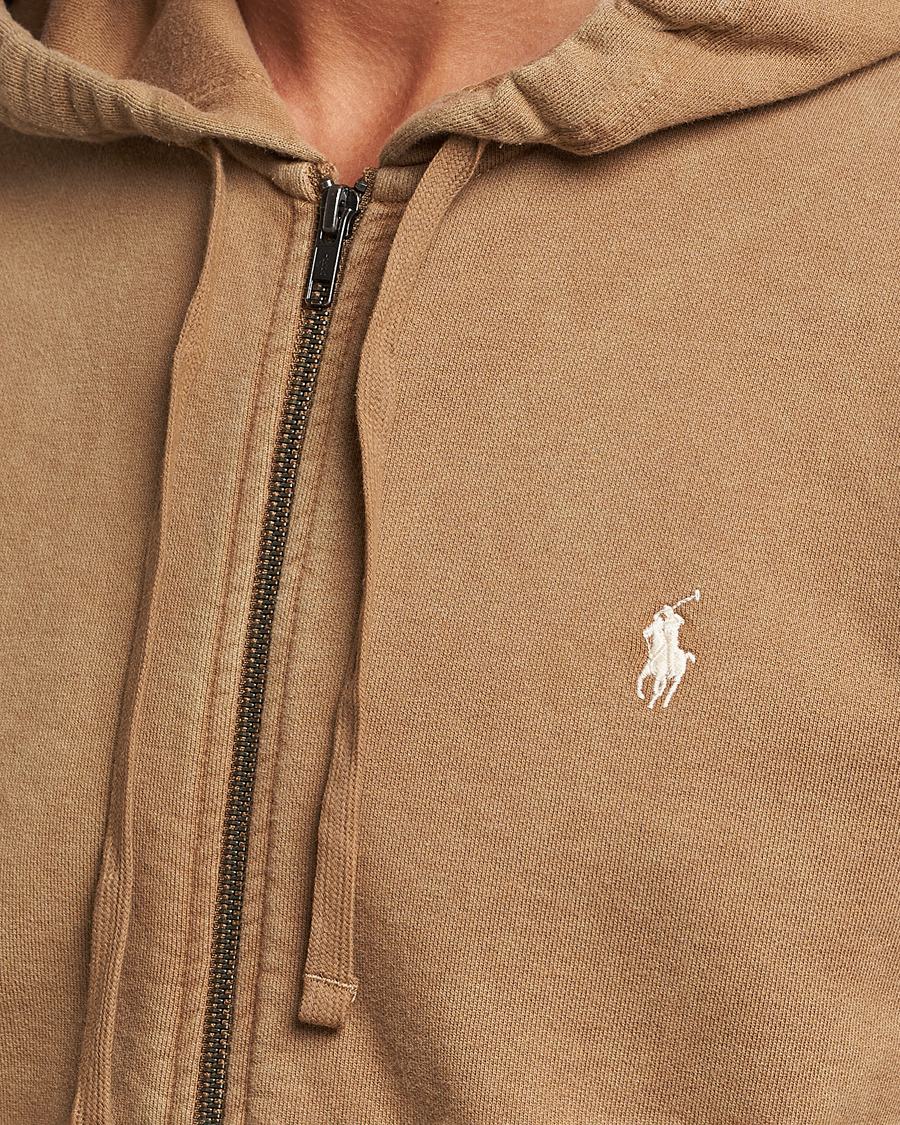 Uomini | Maglieria | Polo Ralph Lauren | Loopback Full Zip Hoodie Rustic Tan