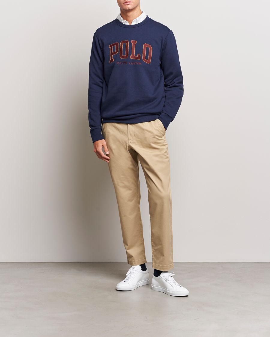 Uomini | Maglieria | Polo Ralph Lauren | RL Fleece Logo Sweatshirt Cruise Navy