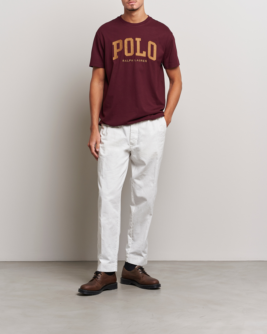 Uomini | T-shirt | Polo Ralph Lauren | Logo Crew Neck T-Shirt Harvard Wine