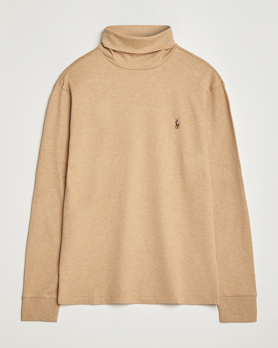 Uomini | Maglieria | Polo Ralph Lauren | Luxury Pima Cotton Rollneck Camel Heather