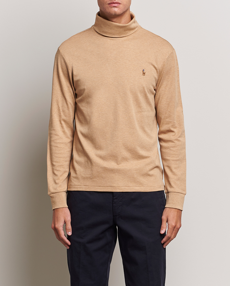 Uomini | Maglieria | Polo Ralph Lauren | Luxury Pima Cotton Rollneck Camel Heather