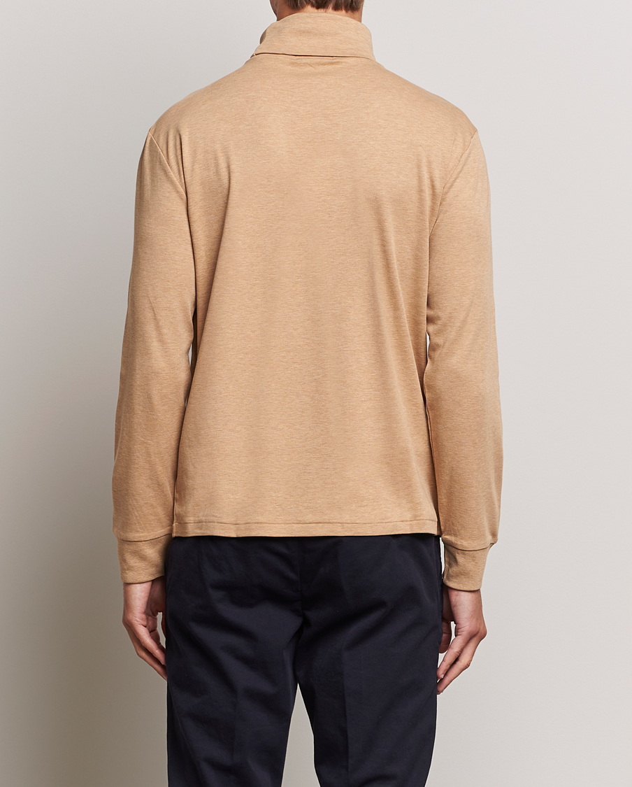 Uomini | Maglieria | Polo Ralph Lauren | Luxury Pima Cotton Rollneck Camel Heather