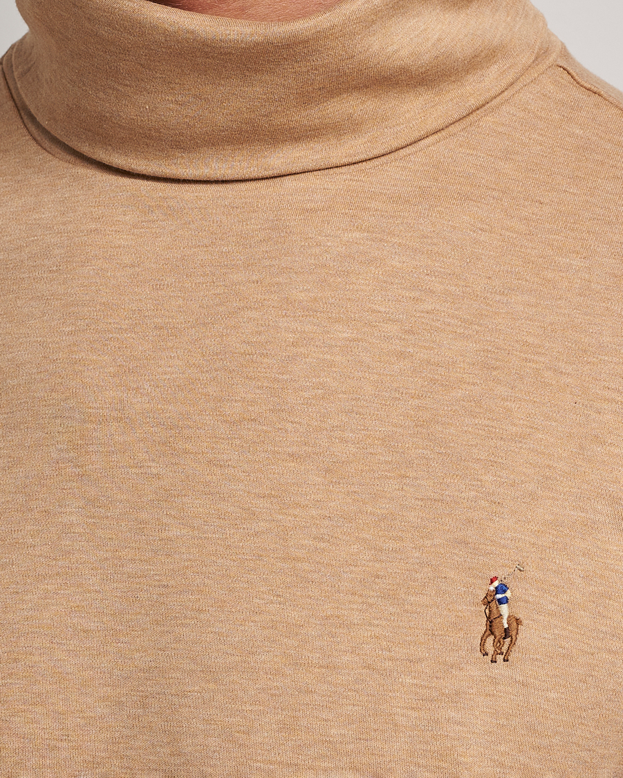 Uomini | Maglieria | Polo Ralph Lauren | Luxury Pima Cotton Rollneck Camel Heather