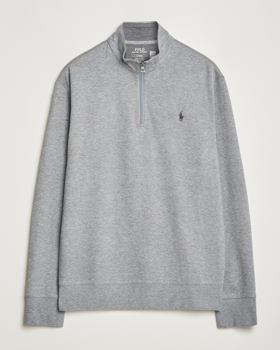 Uomini | Maglieria | Polo Ralph Lauren | Tech Double Knit Half Zip Steel Heather