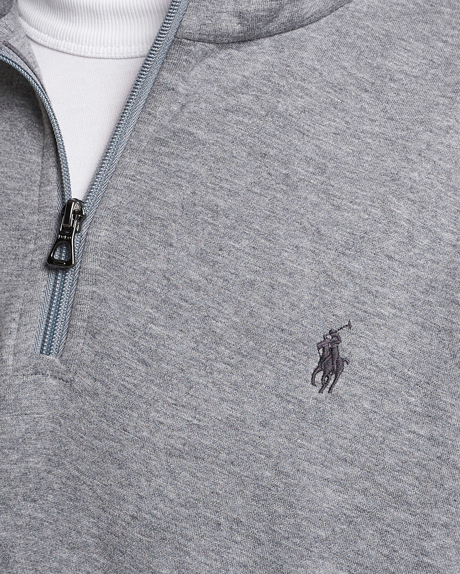 Uomini | Maglieria | Polo Ralph Lauren | Tech Double Knit Half Zip Steel Heather