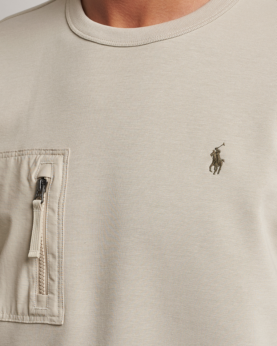 Uomini | Maglieria | Polo Ralph Lauren | Double Knit Pocket Sweatshirt Classic Stone