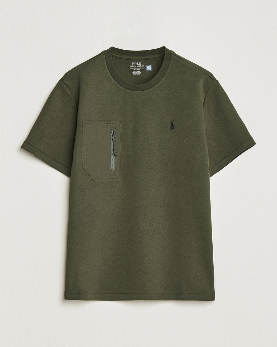 Uomini | T-shirt | Polo Ralph Lauren | Double Knit Pocket T-Shirt Company Olive