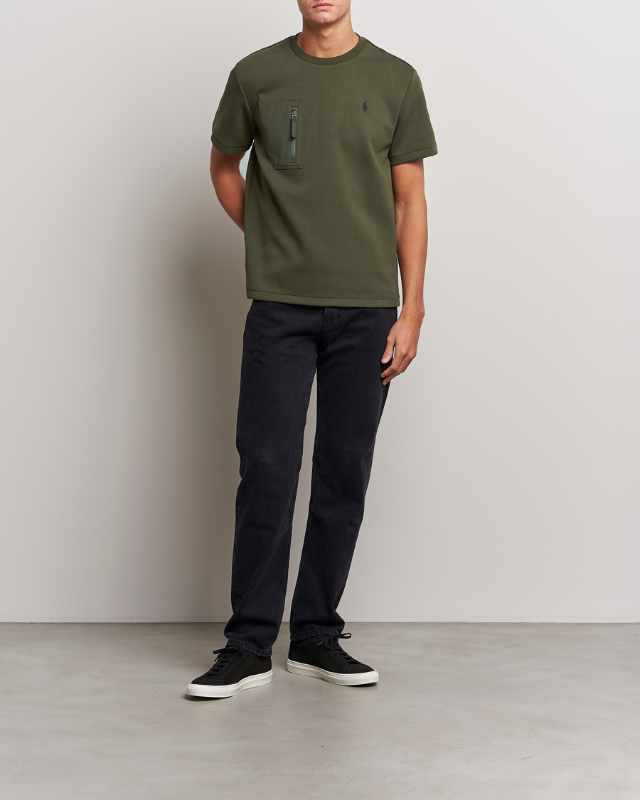 Uomini | T-shirt | Polo Ralph Lauren | Double Knit Pocket T-Shirt Company Olive