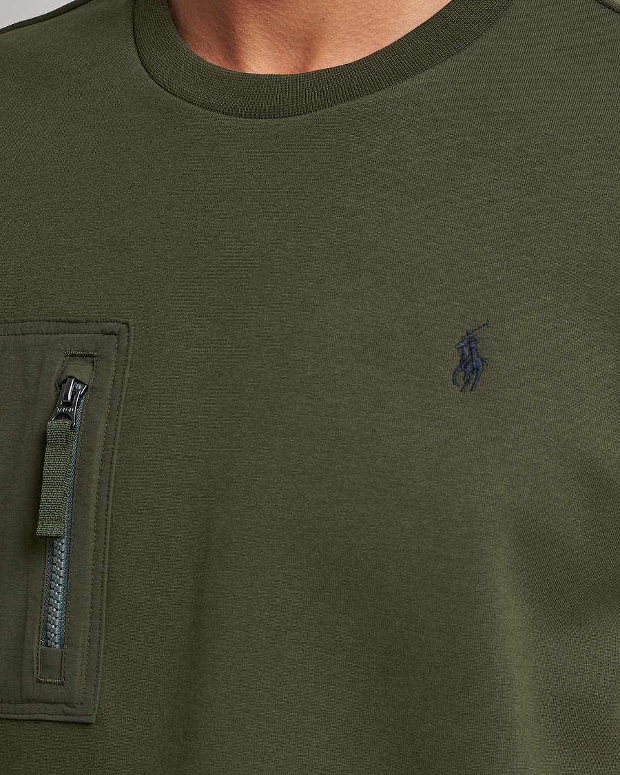 Uomini | T-shirt | Polo Ralph Lauren | Double Knit Pocket T-Shirt Company Olive