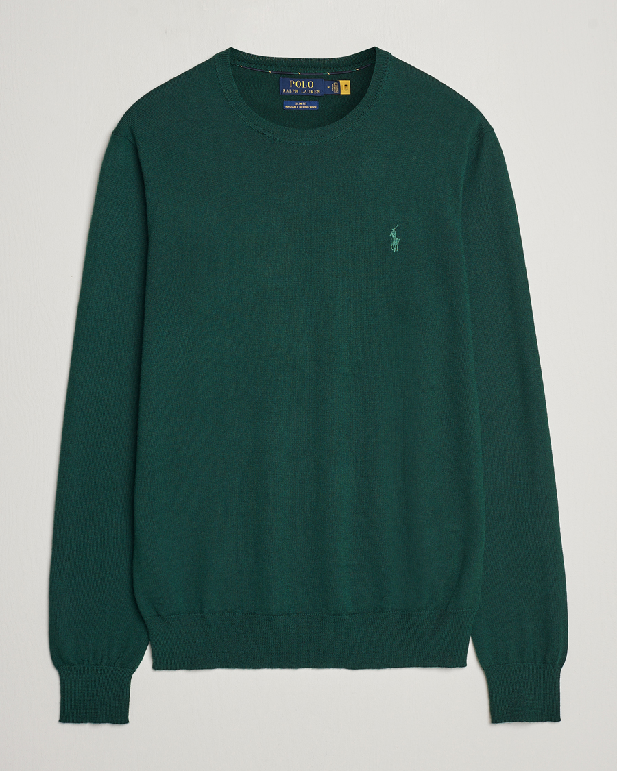 Uomini | Maglieria | Polo Ralph Lauren | Merino Crew Neck Pullover Hunt Club Green