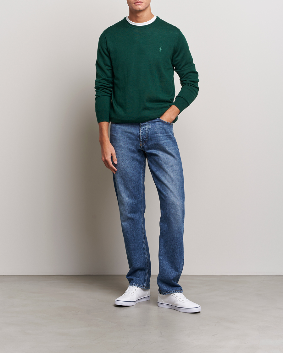 Uomini | Maglieria | Polo Ralph Lauren | Merino Crew Neck Pullover Hunt Club Green