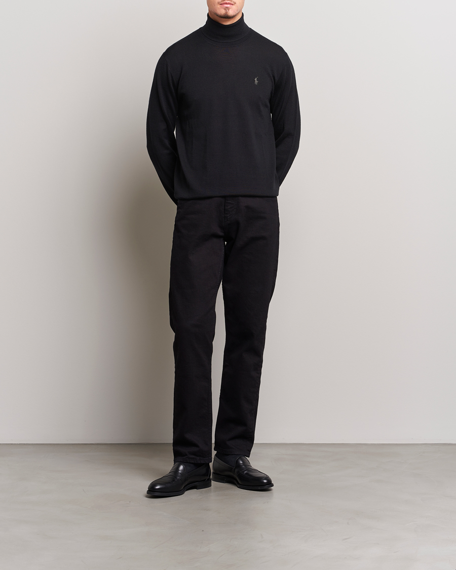 Uomini | Maglieria | Polo Ralph Lauren | Merino Knitted Rollneck Black