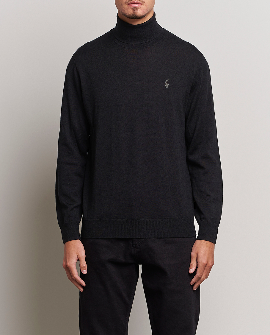Uomini | Maglieria | Polo Ralph Lauren | Merino Knitted Rollneck Black