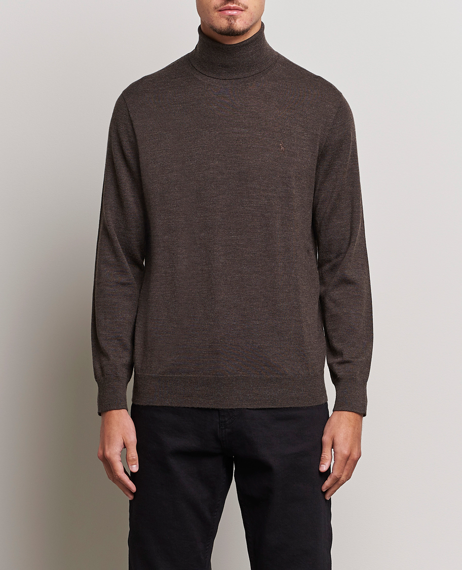 Uomini | Maglieria | Polo Ralph Lauren | Merino Knitted Rollneck Brown Heather