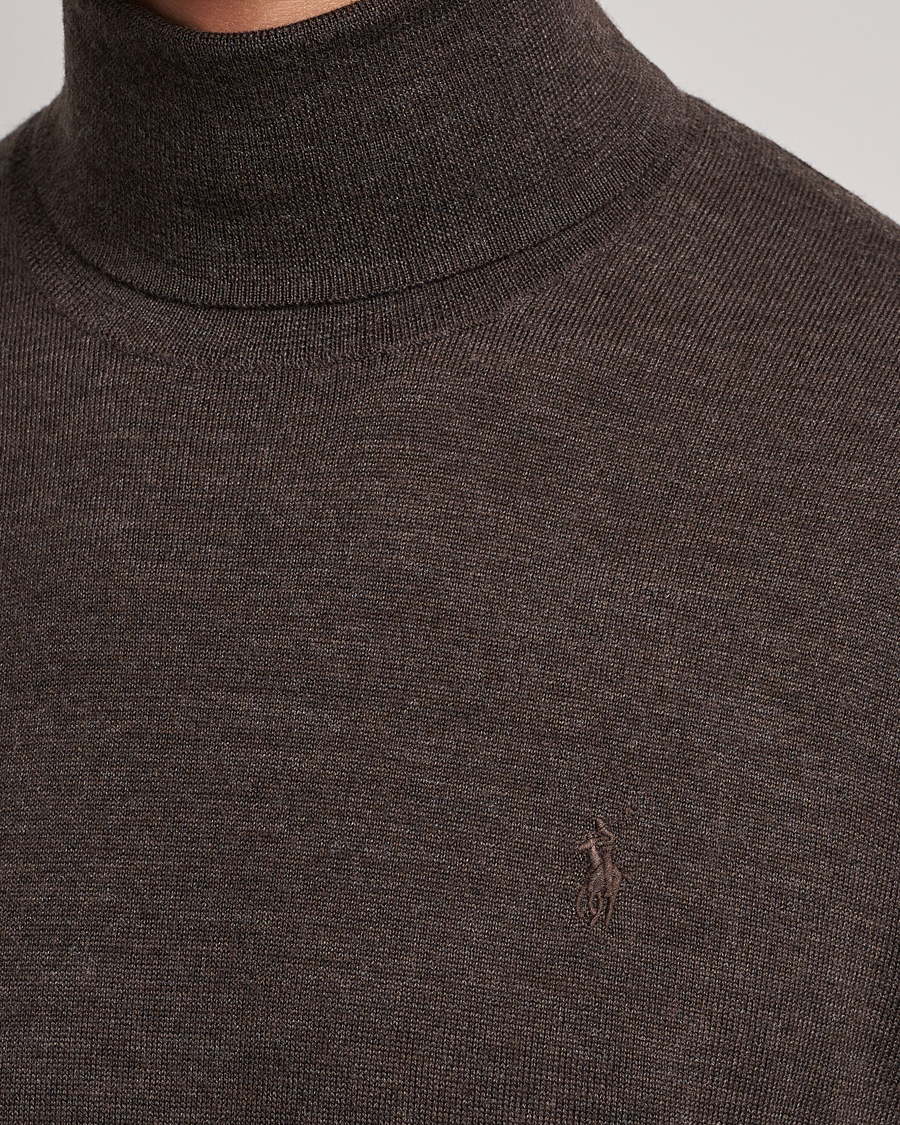 Uomini | Maglieria | Polo Ralph Lauren | Merino Knitted Rollneck Brown Heather
