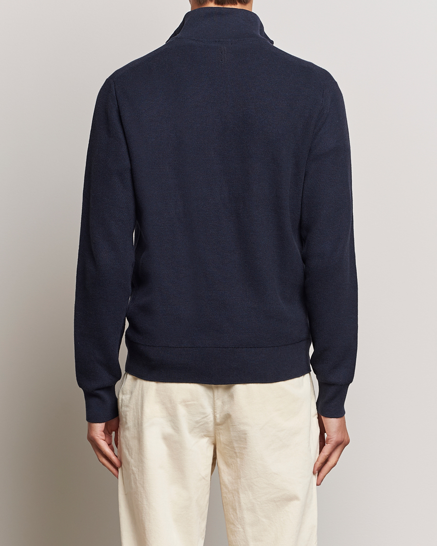 Uomini | Maglieria | Polo Ralph Lauren | Textured Half Zip Navy Heather
