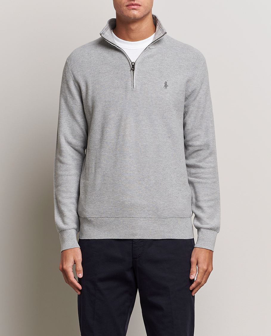 Uomini | Maglieria | Polo Ralph Lauren | Textured Half Zip Andover Heather