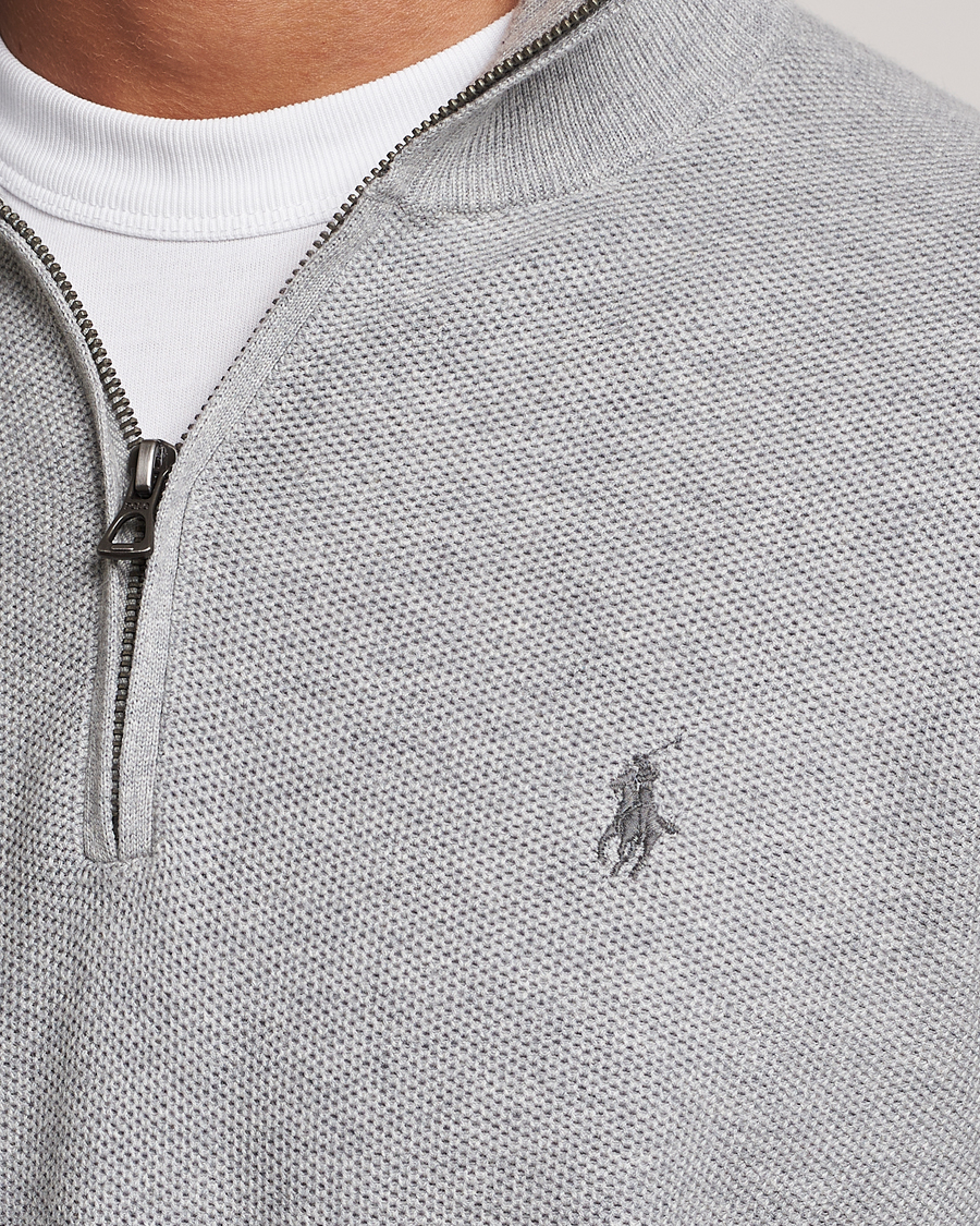 Uomini | Maglieria | Polo Ralph Lauren | Textured Half Zip Andover Heather