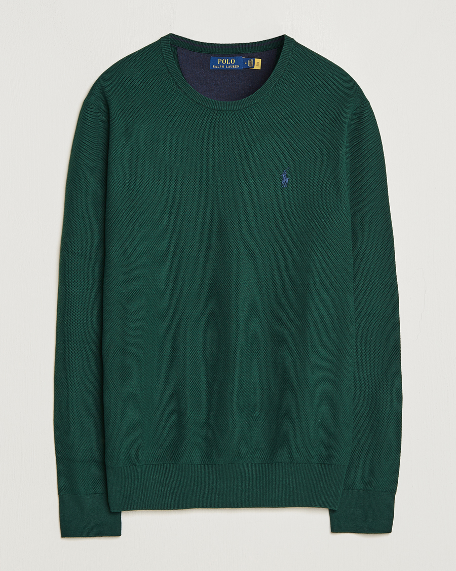 Uomini | Maglieria | Polo Ralph Lauren | Textured Crew Neck Sweater Hunt Club Green