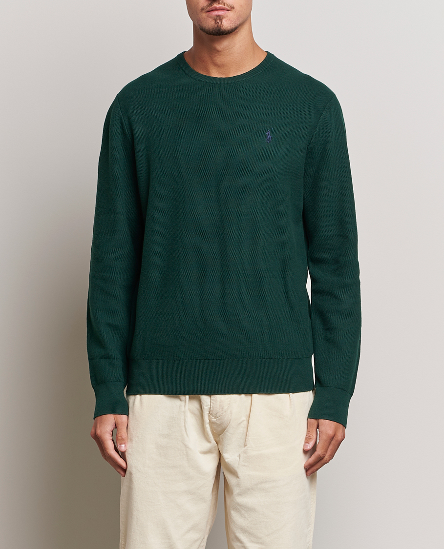 Uomini | Maglieria | Polo Ralph Lauren | Textured Crew Neck Sweater Hunt Club Green
