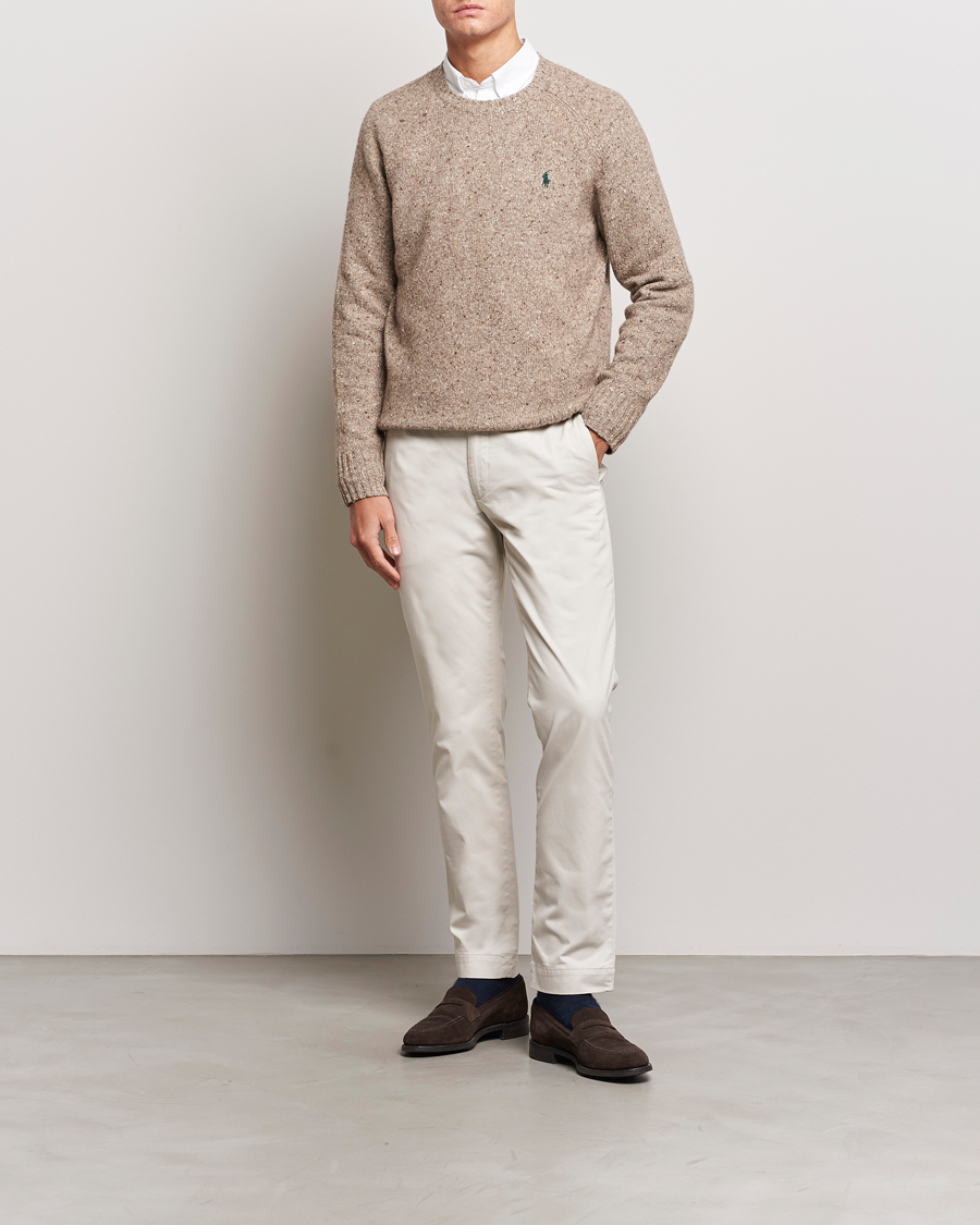Uomini | Maglieria | Polo Ralph Lauren | Wool Knitted Donegal Sweater Bark