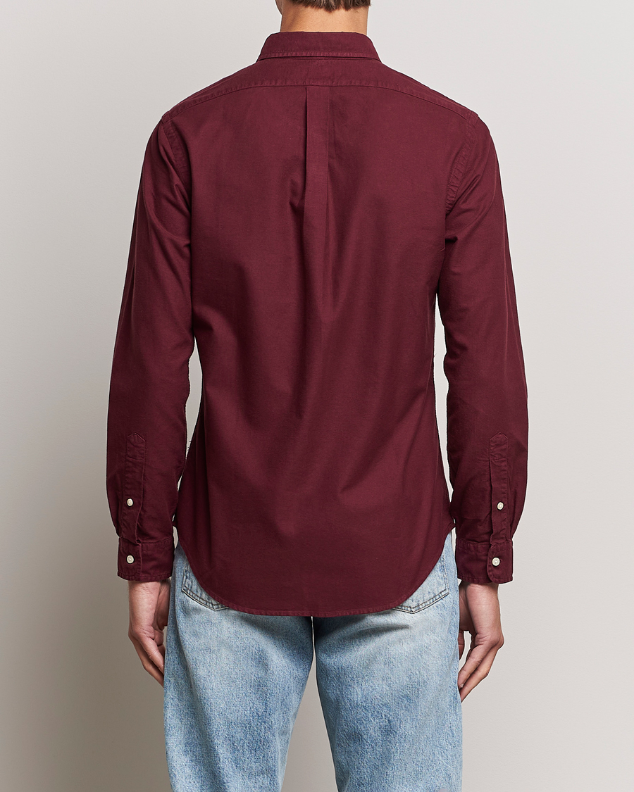 Uomini | Camicie | Polo Ralph Lauren | Slim Fit Garment Dyed Oxford Harvard Wine