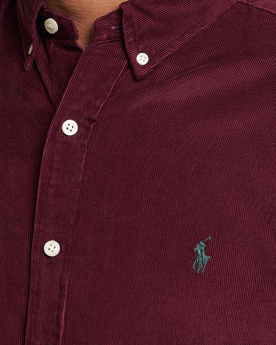 Uomini | Camicie | Polo Ralph Lauren | Slim Fit Corduroy Shirt Harvard Wine
