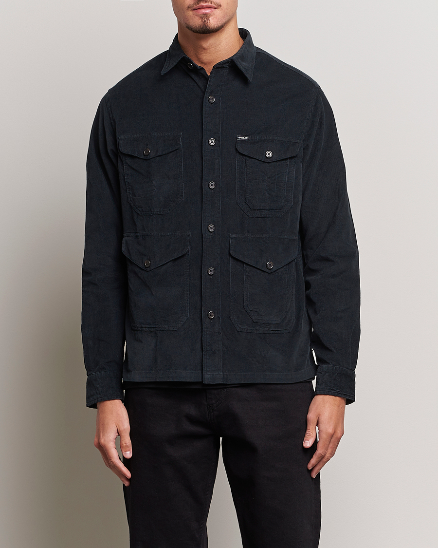 Uomini | Camicie | Polo Ralph Lauren | Corduroy Pocket Overshirt Black