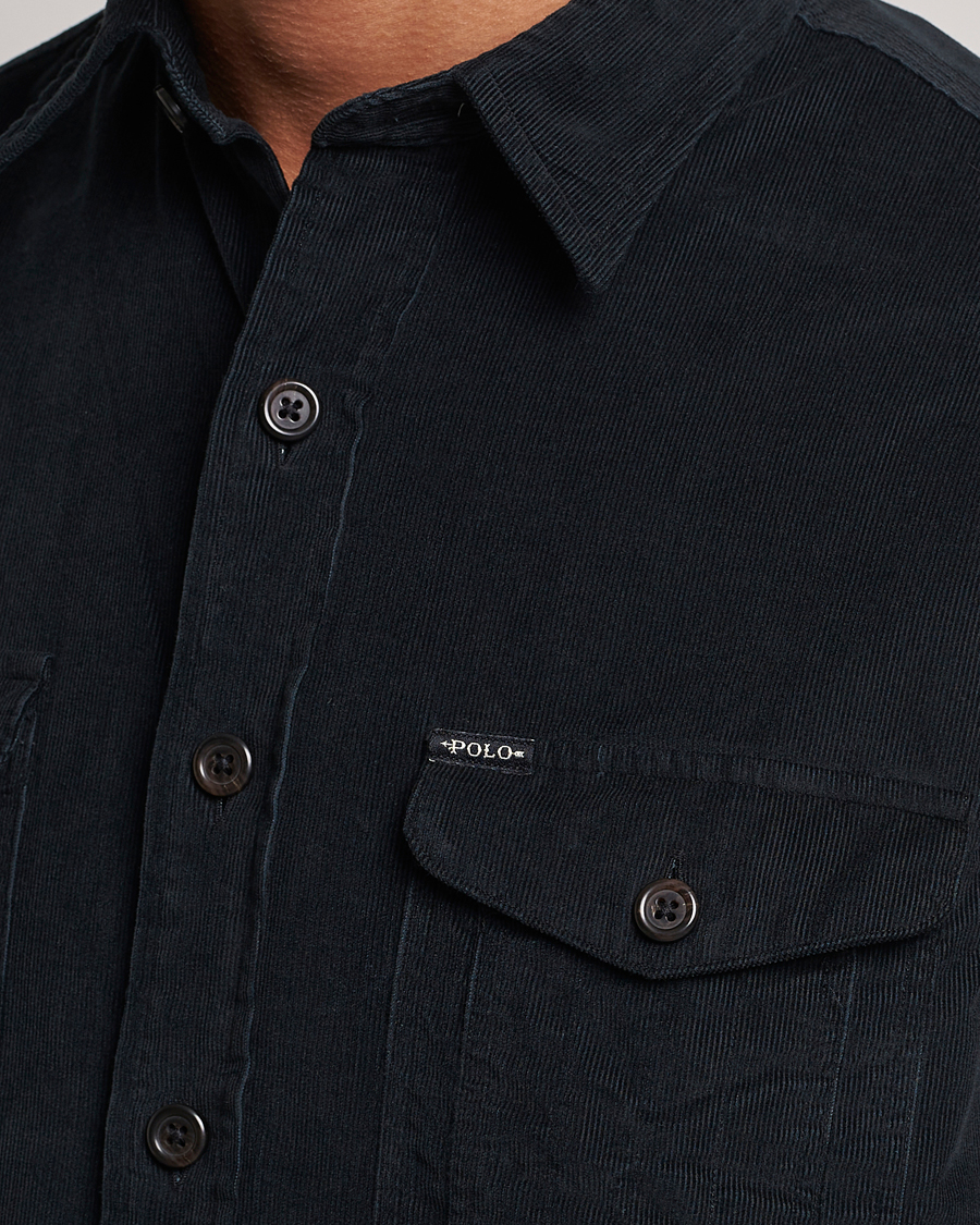 Uomini | Camicie | Polo Ralph Lauren | Corduroy Pocket Overshirt Black