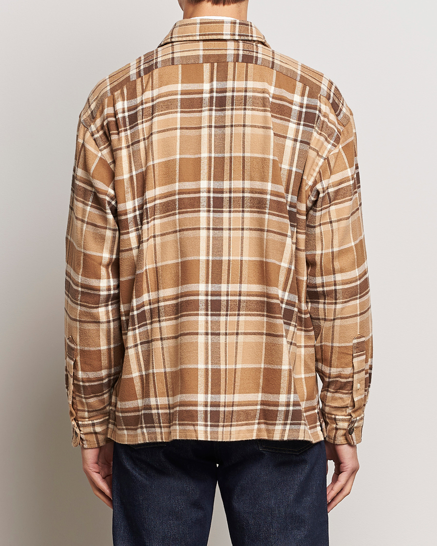 Uomini | Camicie | Polo Ralph Lauren | Brushed Flannel Checked Shirt Khaki/Brown