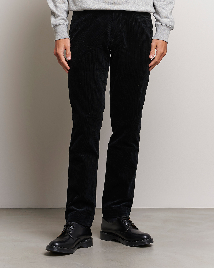 Uomini | Pantaloni | Polo Ralph Lauren | Bedford Slim Fit Corduroy Trousers Black