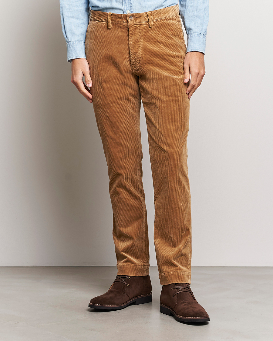 Uomini | Pantaloni | Polo Ralph Lauren | Bedford Slim Fit Corduroy Trousers Golden Brown