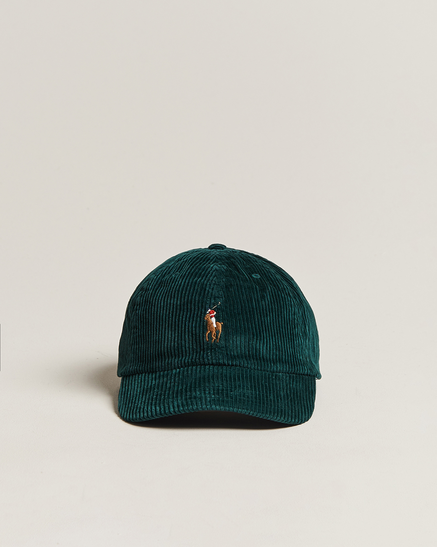 Uomini | Polo Ralph Lauren Corduroy Cap College Green | Polo Ralph Lauren | Corduroy Cap College Green