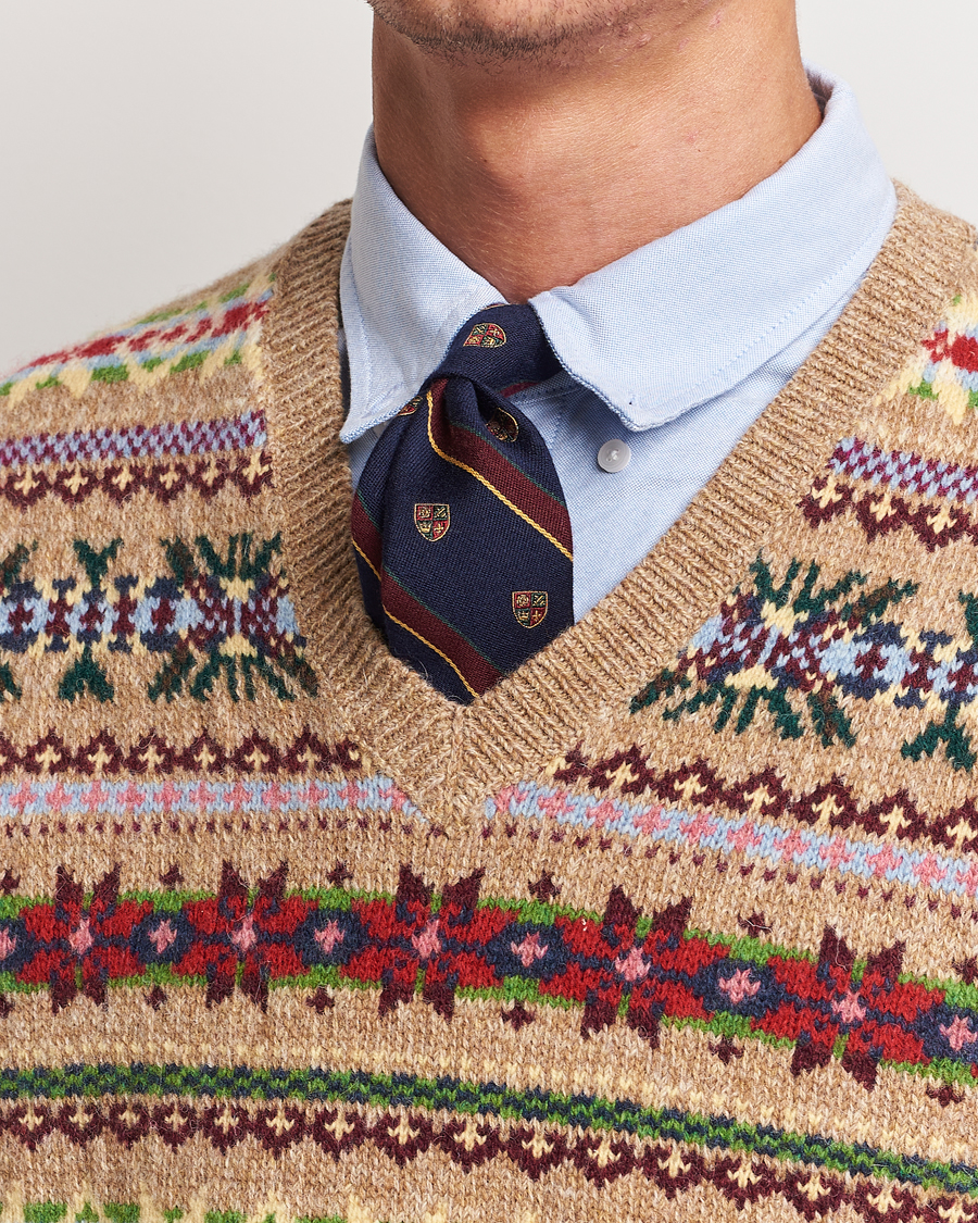 Uomini | Polo Ralph Lauren Vintage Club Striped Tie Navy | Polo Ralph Lauren | Vintage Club Striped Tie Navy