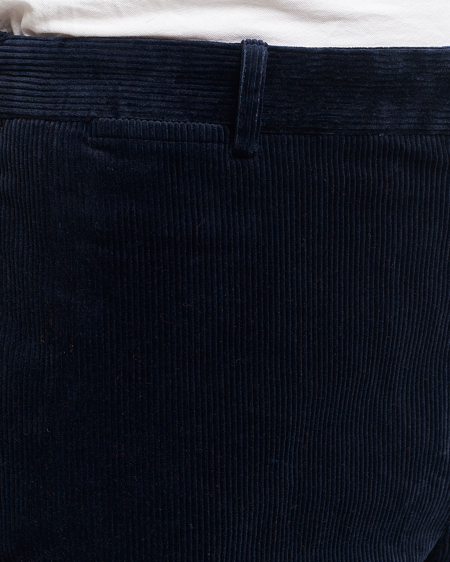 Uomini | Pantaloni | Polo Ralph Lauren | Corduroy Pleated Trousers Aviator Navy