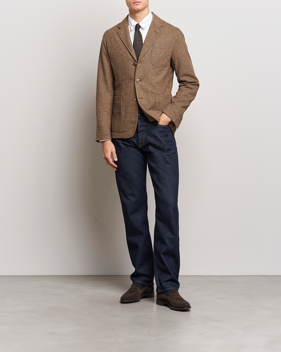 Uomini | Blazers | Polo Ralph Lauren | Classic Herringbone Sportcoat Brown/Tan