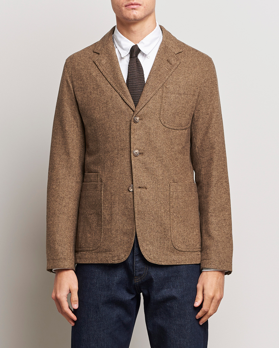 Uomini | Blazers | Polo Ralph Lauren | Classic Herringbone Sportcoat Brown/Tan